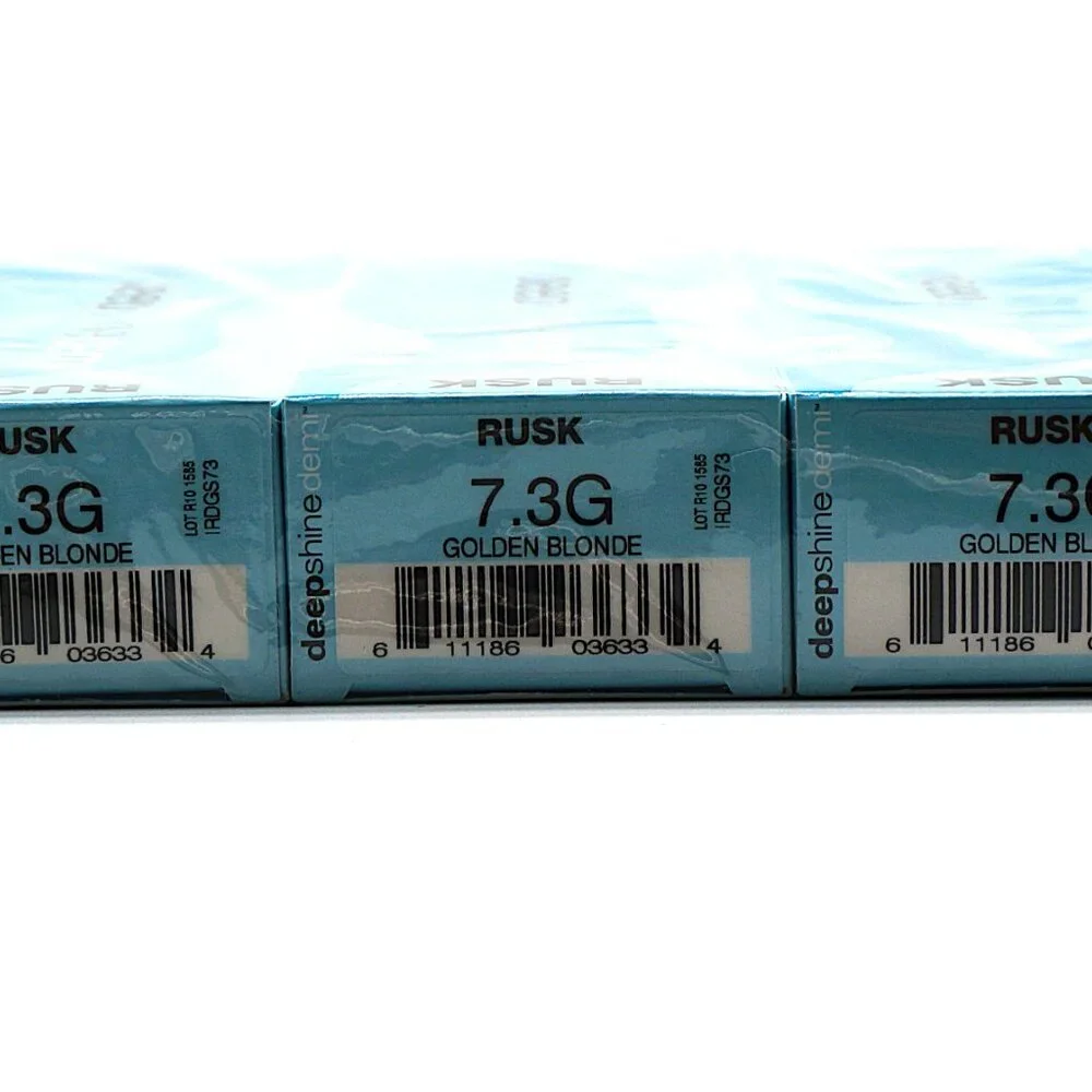 3 Pack RUSK Deepshine Demi 7-3G Golden Blonde 100ml NEW‎